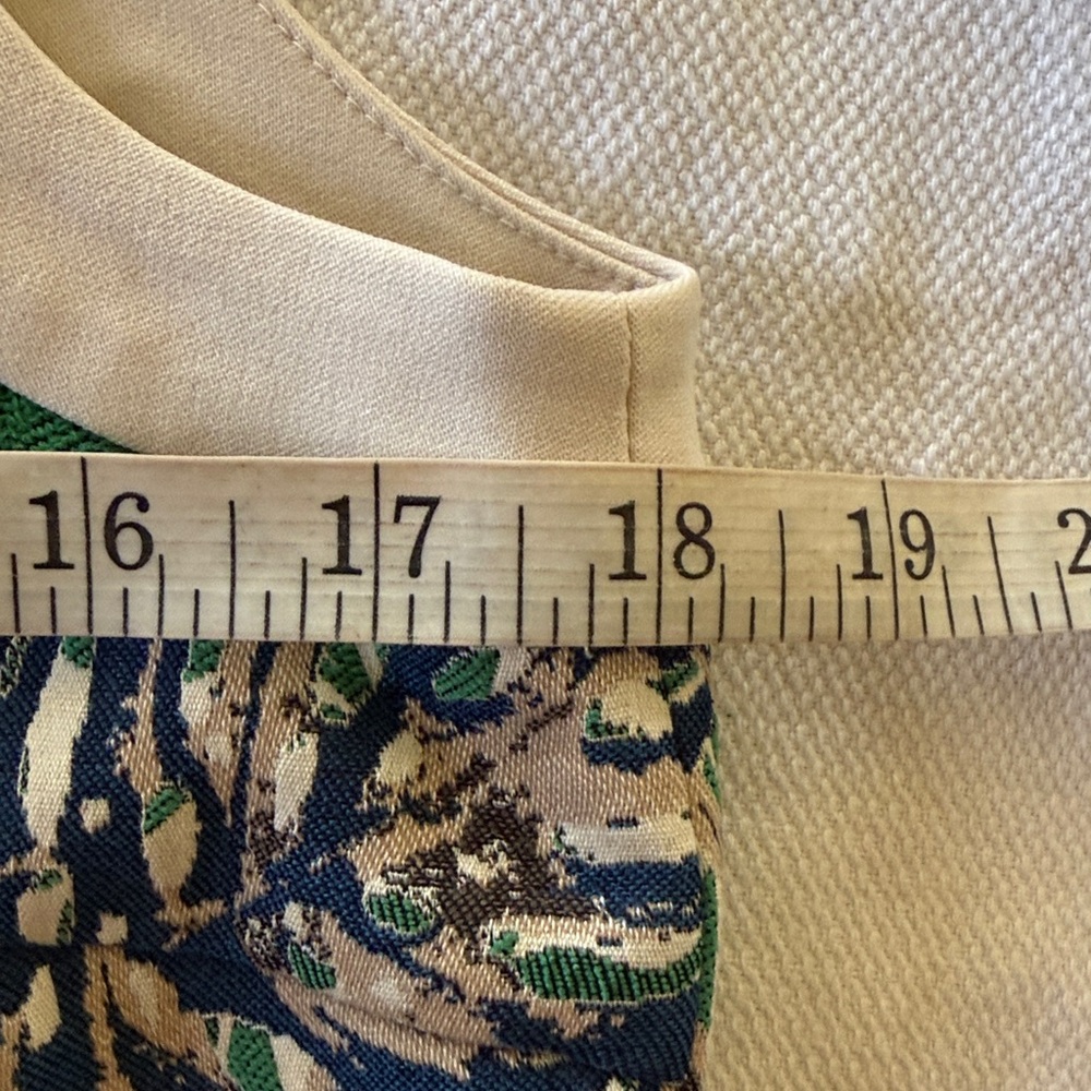 J. McLaughlin Sandra Botanical Jacquard Front Zip Sleeveless Dress Size 8 - Picture 9 of 14
